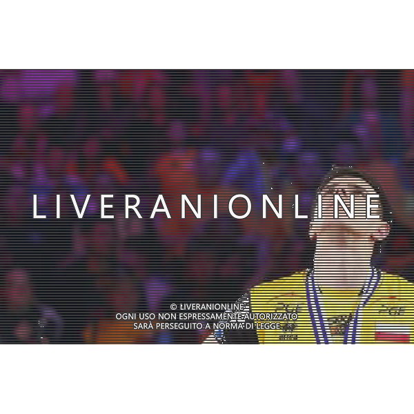 18.03.2012 LODZ- ATLAS ARENA (LODZ, POLAND - ATLAS ARENA) SIATKOWKA MEZCZYZN (MEN\'S VOLLEYBALL), CEV LIGA MISTRZOW MEZCZYZN (CEV VOLLEYBALL CHAMPIONS LEAGUE MEN\'S); FINAL FOUR MECZ FINALOWY - FINAL PGE SKRA BELCHATOW - ZENIT KAZAN ( FINAL GAME PGE SKRA BELCHATOW - ZENIT KAZAN) NZ MARIUSZ WLAZLY; SKRA SMUTEK, PORAZKA; ZLA DECYZJA SEDZIOW BLAD SEDZIOW; FOTO LUKASZ GROCHALA/ CYFRASPORT/NEWSPIX.PL --- Newspix.pl AG ALDO LIVERANI S A S ONLY ITALY *** Local Caption *** www.newspix.pl mail us: info@newspix.pl call us: 0048 022 23 22 222 --- Polish Picture Agency by Ringier Axel Springer Poland