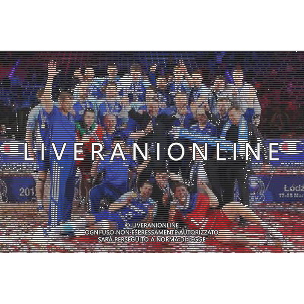18.03.2012 LODZ- ATLAS ARENA (LODZ, POLAND - ATLAS ARENA) SIATKOWKA MEZCZYZN (MEN\'S VOLLEYBALL), CEV LIGA MISTRZOW MEZCZYZN (CEV VOLLEYBALL CHAMPIONS LEAGUE MEN\'S); FINAL FOUR MECZ FINALOWY - FINAL PGE SKRA BELCHATOW - ZENIT KAZAN ( FINAL GAME PGE SKRA BELCHATOW - ZENIT KAZAN) NZ ZENIT KAZAN FOTO LUKASZ GROCHALA/ CYFRASPORT/NEWSPIX.PL --- Newspix.pl AG ALDO LIVERANI S A S ONLY ITALY *** Local Caption *** www.newspix.pl mail us: info@newspix.pl call us: 0048 022 23 22 222 --- Polish Picture Agency by Ringier Axel Springer Poland
