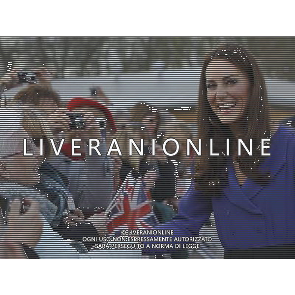 Britain\'s Duchess of Cambridge smiles as she meets members of the public during a visit to The Treehouse in Ipswich, England, Monday, March 19, 2012. The Duchess of Cambridge visited to formally open The Treehouse, a children\'s hospice service for Suffolk and Essex. ©PHOTOSHOT/ag. Aldo Liverani sas - ITALY ONLY -