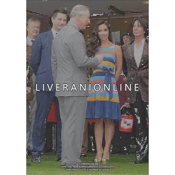 The Prince Of Wales, Prince Charles, Meets George Clarke, Myleene Klass and Laurence Llewelyn-Bowen, At the Opening of Ideal Home Show 2012, Press Day, Earls Court, London. 16.03.12 ©PHOTOSHOT/AGENZIA ALDO LIVERANI SAS - ITALY ONLY - Mostra della Casa ideale, a Londra