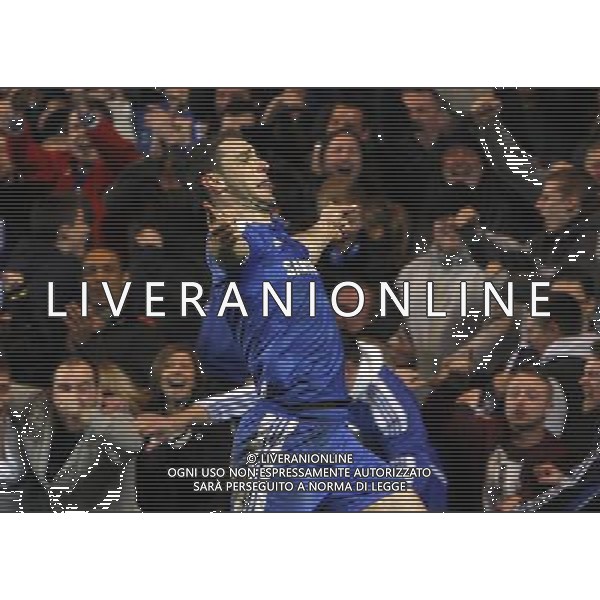 Chelsea\'s Branislav Ivanovic celebrates scoring his sides fourth goal 4-1 in extra time Football - UEFA Champions League Group E - Chelsea v Napoli - Wed 14 March 2012 - Stamford Bridge - London © CameraSport - 43 Linden Ave. Countesthorpe. Leicester. England. LE8 5PG - Tel: +44 (0) 116 277 4147 - admin@camerasport.com - www.camerasport.com AG ALDO LIVERANI S A S ONLY ITALY
