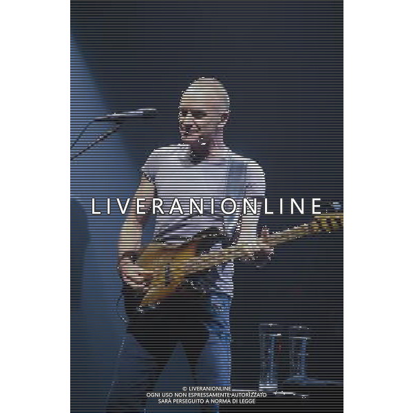 Sting on his Back to Bass tour performing live at Manchester O2 Apollo on 16th March 2012. ----------------------------------- **Restrictions Apply** see following: Steerpike consents to the Publication having the limited right to reproduce the Photographs solely for editorial purposes in the Publication solely related to Sting. The Photographer and/or Publication shall not have any right to (or to authorize any third party to) possess, print, copy, reproduce, distribute, display or exploit the Photographs or any material derived therefrom except as expressly provided in the preceding paragraph without the prior written consent of Steerpike. /photoshot/ag aldo liverani/italy only
