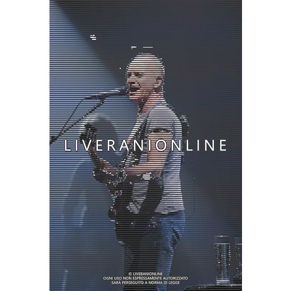 Sting on his Back to Bass tour performing live at Manchester O2 Apollo on 16th March 2012. ----------------------------------- **Restrictions Apply** see following: Steerpike consents to the Publication having the limited right to reproduce the Photographs solely for editorial purposes in the Publication solely related to Sting. The Photographer and/or Publication shall not have any right to (or to authorize any third party to) possess, print, copy, reproduce, distribute, display or exploit the Photographs or any material derived therefrom except as expressly provided in the preceding paragraph without the prior written consent of Steerpike. /photoshot/ag aldo liverani/italy only