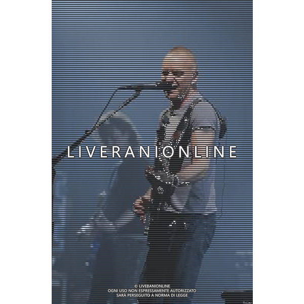Sting on his Back to Bass tour performing live at Manchester O2 Apollo on 16th March 2012. ----------------------------------- **Restrictions Apply** see following: Steerpike consents to the Publication having the limited right to reproduce the Photographs solely for editorial purposes in the Publication solely related to Sting. The Photographer and/or Publication shall not have any right to (or to authorize any third party to) possess, print, copy, reproduce, distribute, display or exploit the Photographs or any material derived therefrom except as expressly provided in the preceding paragraph without the prior written consent of Steerpike. /photoshot/ag aldo liverani/italy only