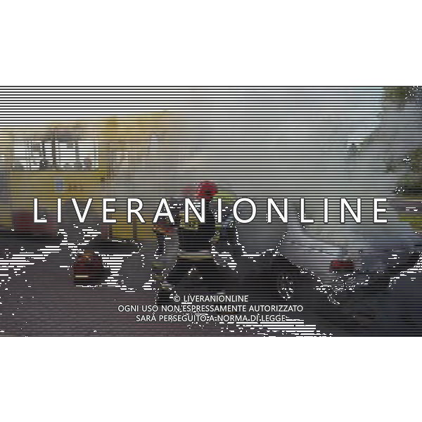 Przemysl, 31 May 2011. Polish Emergency Paramedic Services and Polish Red cross exercises before Euro 2012 in Poland and Ukraine, Przemysl, Poland. (ukit) Darek Delmanowicz ©photoshot/AGENZIA ALDO LIVERANI SAS - ITALY ONLY - Esercitazioni di Polizia di evacuazione dello stadio, soccorsi di paramedici e servizi di emergenza in previsione degli Europei di Calcio Euro 2012 in Polonia e Ucraina