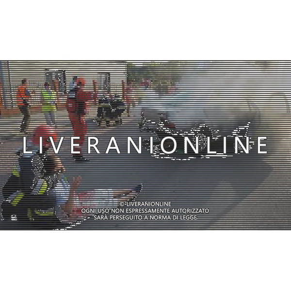 Przemysl, 31 May 2011. Polish Emergency Paramedic Services and Polish Red cross exercises before Euro 2012 in Poland and Ukraine, Przemysl, Poland. (ukit) Darek Delmanowicz ©photoshot/AGENZIA ALDO LIVERANI SAS - ITALY ONLY - Esercitazioni di Polizia di evacuazione dello stadio, soccorsi di paramedici e servizi di emergenza in previsione degli Europei di Calcio Euro 2012 in Polonia e Ucraina