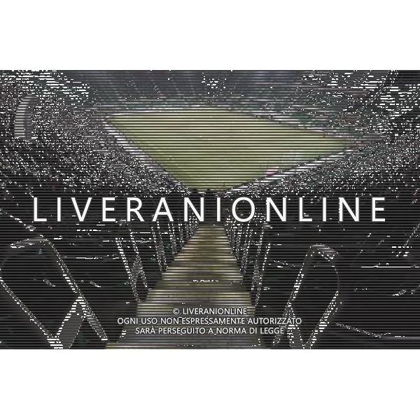 Wroclaw, 18 February 2012. City Stadium in Wroclaw, Poland. (ukit) Maciej Kulczyñski ©photoshot/AGENZIA ALDO LIVERANI SAS - ITALY ONLY - Esercitazioni di Polizia di evacuazione dello stadio, soccorsi di paramedici e servizi di emergenza in previsione degli Europei di Calcio Euro 2012 in Polonia e Ucraina