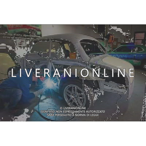 Wolborz, 20 March 2012, Syrena 105 is polish mascot car for Euro 2012. The garage Normcar takes construction of the car for Euro 2012. The car Syrena 105 on modified BMW chassis, is created by the project, which chose polish internauts. Syrena, which won 57% of the vote, will be accompanied Polish National Football Team during the Euro 2012. (ukit) Grzegorz Micha³owski ©photoshot/AGENZIA ALDO LIVERANI SAS - ITALY ONLY - Esercitazioni di Polizia di evacuazione dello stadio, soccorsi di paramedici e servizi di emergenza in previsione degli Europei di Calcio Euro 2012 in Polonia e Ucraina