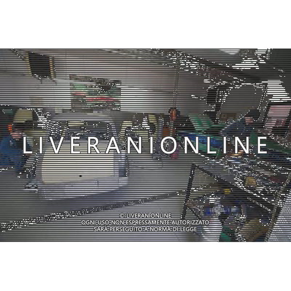 Wolborz, 20 March 2012, Syrena 105 is polish mascot car for Euro 2012. The garage Normcar takes construction of the car for Euro 2012. The car Syrena 105 on modified BMW chassis, is created by the project, which chose polish internauts. Syrena, which won 57% of the vote, will be accompanied Polish National Football Team during the Euro 2012. (ukit) Grzegorz Micha³owski ©photoshot/AGENZIA ALDO LIVERANI SAS - ITALY ONLY - Esercitazioni di Polizia di evacuazione dello stadio, soccorsi di paramedici e servizi di emergenza in previsione degli Europei di Calcio Euro 2012 in Polonia e Ucraina