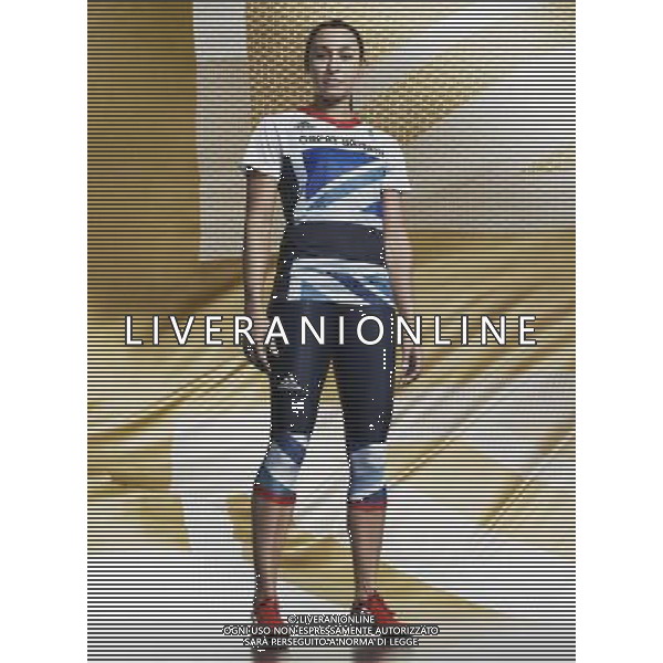 Jess Ennis Adidas, Official Sportswear Partner of Team GB and ParalympicsGB today proudly presented the ground-breaking team kit that will be worn by the British athletes at the London 2012 Olympic and Paralympic Games. Designed by acclaimed British designer Stella McCartney, who was appointed by adidas as Creative Director for this project, the kit is the most comprehensive range thatÕs ever been supplied to a national team, combining the best in performance technologies and stand-out British style. ©photoshot/AGENZIA ALDO LIVERANI SAS - ITALY ONLY - Presentazione dell\'abbigliamento sportivo Adidas disegnato dalla celebre stilista inglese Stella McCartney che sara\' indossato dagli atleti britannici che parteciperanno ai Giochi Olimpici e Paralimpici di Londra 2012