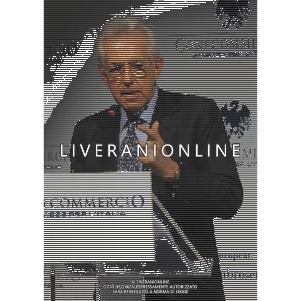 CERNOBBIO (CO) 24/3/2012 CONFCOMMERCIO: 13esima Ed. FORUM DI CERNOBIO A VILLA D\' ESTE NELLA FOTO MARIO MONTI FOTO ROMANO/AG ALDO LIVERANI