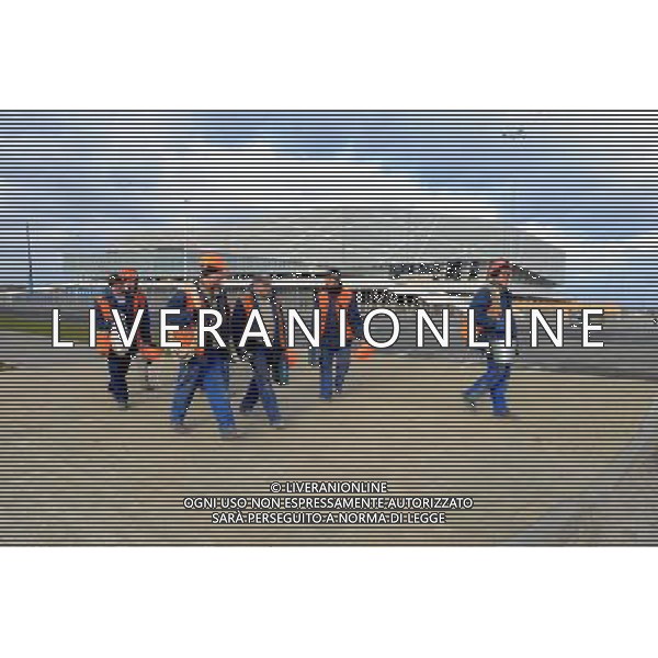 26.03.2012. Lwow . N/Z Stadion pilkarski Arena Lwow . Fot. Bartosz Frydrych stadium in Lviv --- Newspix.pl france out!!! ©Newspix.pl/AGENZIA ALDO LIVERANI SAS - ITALY ONLY - Lo Stadio Arena Lviv, uno dei quattro stadi che ospiteranno gli europei di calcio UEFA EURO 2012 in Ucraina. *** Local Caption *** www.newspix.pl mail us: info@newspix.pl call us: 0048 022 23 22 222 --- Polish Picture Agency by Ringier Axel Springer Poland