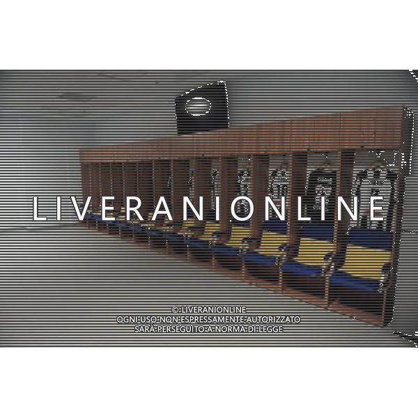 26.03.2012. Lwow . N/Z Stadion pilkarski Arena Lwow . Szatania dla pilkarzy Fot. Bartosz Frydrych stadium in Lviv --- Newspix.pl france out!!! ©Newspix.pl/AGENZIA ALDO LIVERANI SAS - ITALY ONLY - Lo Stadio Arena Lviv, uno dei quattro stadi che ospiteranno gli europei di calcio UEFA EURO 2012 in Ucraina. - Lo Spogliatoio per i giocatori *** Local Caption *** www.newspix.pl mail us: info@newspix.pl call us: 0048 022 23 22 222 --- Polish Picture Agency by Ringier Axel Springer Poland