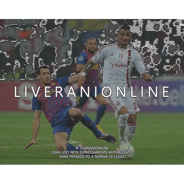 UEFA Champions League 2011/2012 Quarti di Finale Andata Milano - 28.03.2012 Milan-Barcellona Nella Foto:boateng prince e busquets /Ph.Vitez-Ag. Aldo Liverani