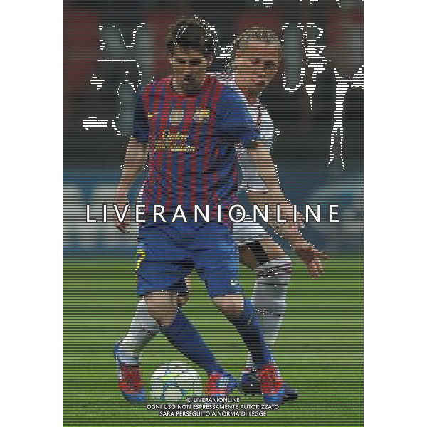 UEFA Champions League 2011/2012 Quarti di Finale Andata Milano - 28.03.2012 Milan-Barcellona Nella Foto:messi mexes /Ph.Vitez-Ag. Aldo Liverani