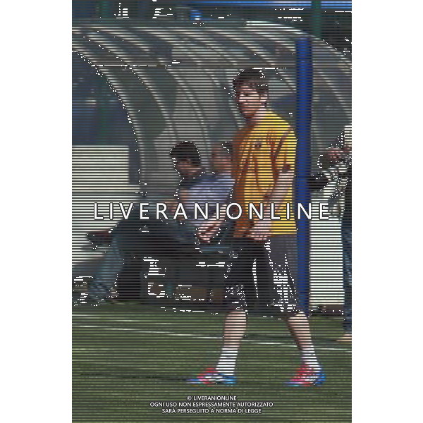 MILANO 29/3/2012 CENTRO PORTIVO GIACINTO FACCHETTI ALLENAMENTO DEL BARCELONA DOPO LA SFIDA DI CHAMPIONS CONTRO IL MILAN NELLA FOTO LEO MESSI PH.FIOCHI/ALDO LIVERANI SAS