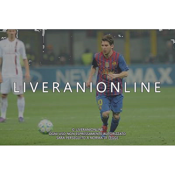 UEFA Champions League - Quarti di finale gara di andata Milano 28-03-2012 Milan - Barcellona nella foto: Lionel Messi (Barcellona) foto Roberto Garavaglia - ag. Aldo Liverani sas