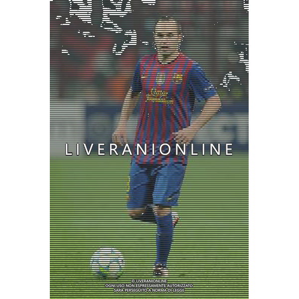 UEFA Champions League - Quarti di finale gara di andata Milano 28-03-2012 Milan - Barcellona nella foto: Andres Iniesta (Barcellona) foto Roberto Garavaglia - ag. Aldo Liverani sas