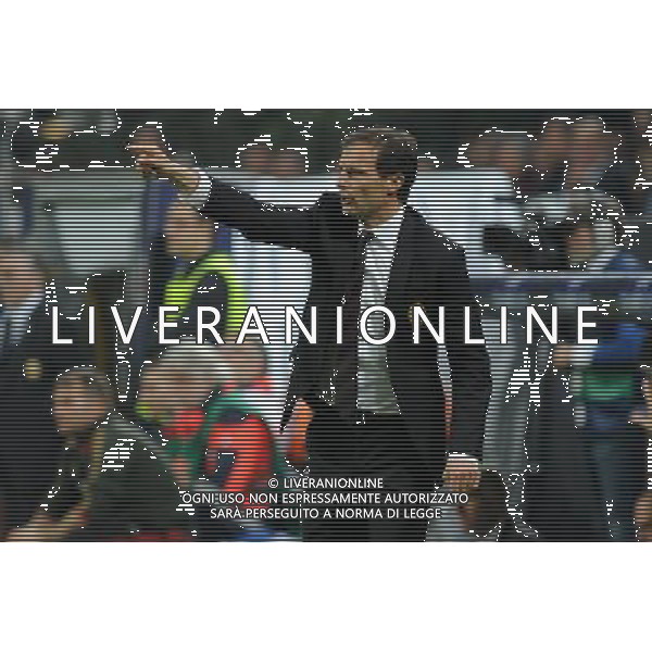 UEFA Champions League - Quarti di finale gara di andata Milano 28-03-2012 Milan - Barcellona nella foto: Massimiliano Allegri allenatore del Milan foto Roberto Garavaglia - ag. Aldo Liverani sas