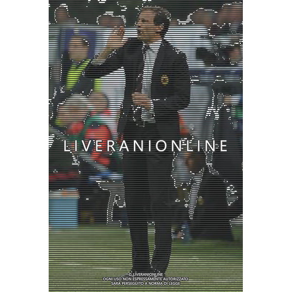 UEFA Champions League - Quarti di finale gara di andata Milano 28-03-2012 Milan - Barcellona nella foto: Massimiliano Allegri allenatore del Milan foto Roberto Garavaglia - ag. Aldo Liverani sas