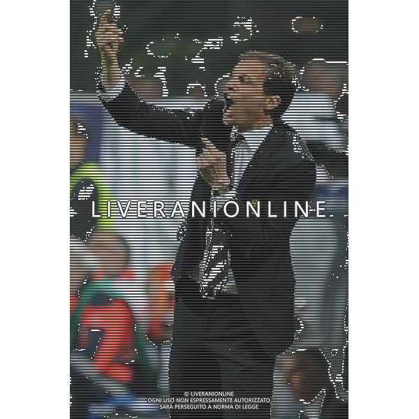 UEFA Champions League - Quarti di finale gara di andata Milano 28-03-2012 Milan - Barcellona nella foto: Massimiliano Allegri allenatore del Milan foto Roberto Garavaglia - ag. Aldo Liverani sas