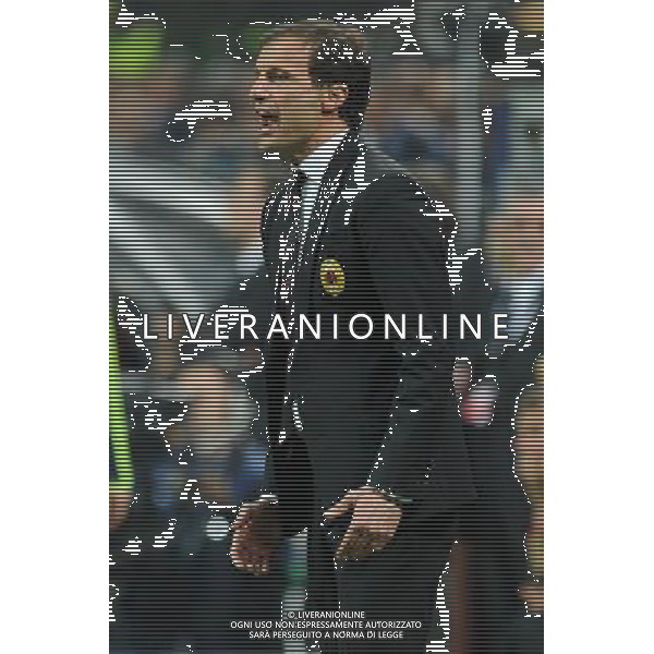 UEFA Champions League - Quarti di finale gara di andata Milano 28-03-2012 Milan - Barcellona nella foto: Massimiliano Allegri allenatore del Milan foto Roberto Garavaglia - ag. Aldo Liverani sas