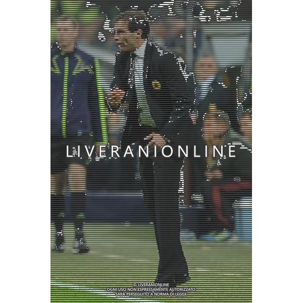 UEFA Champions League - Quarti di finale gara di andata Milano 28-03-2012 Milan - Barcellona nella foto: Massimiliano Allegri allenatore del Milan foto Roberto Garavaglia - ag. Aldo Liverani sas