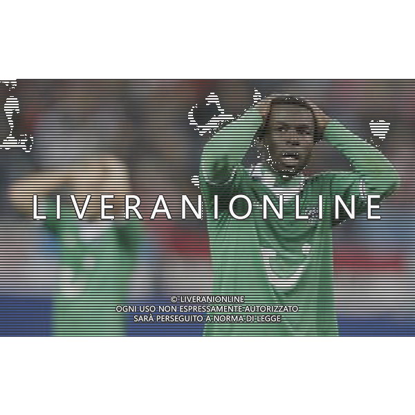 Hannover 96\'s Mame Diouf dejected during UEFA Europa League Match. March 29, 2012. (ALTERPHOTOS/Alvaro Hernandez) /AG ALDO LIVERANI SAS - ITALY ONLY