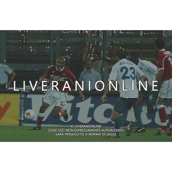 PERUGIA 12/08/2003 FINALE DI ANDATA INTERTOTO 2003 PERUGIA-WOLFSBURG NELLA FOTO:IL DIFENSORE ALIOUI IN AZIONE* FOTO 1905/ROBERTO SETTONCE/ALDO LIVERANI S.A.S.