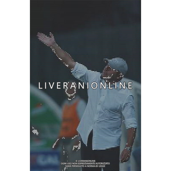 PERUGIA 12/08/2003 FINALE DI ANDATA INTERTOTO 2003 PERUGIA-WOLFSBURG NELLA FOTO:UNA TIPICA ESPRESSIONE DI COSMI DURANTE LA GARA* FOTO 1905/ROBERTO SETTONCE/ALDO LIVERANI S.A.S.