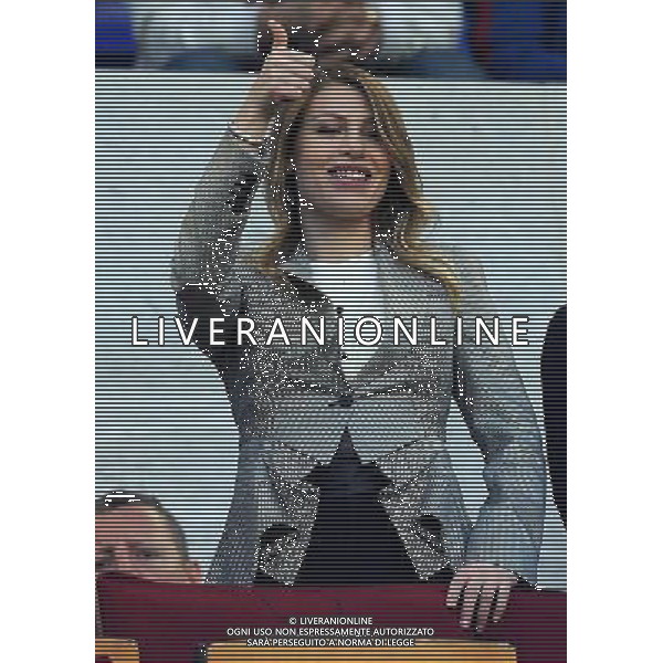 UEFA Champions League 2011/2012 Quarti di Finale Ritorno Barcellona (Spagna) - 03.04.2012 Barcellona-Milan Nella Foto:berlusconi barbara in tribuna /Ph.Vitez-Ag. Aldo Liverani