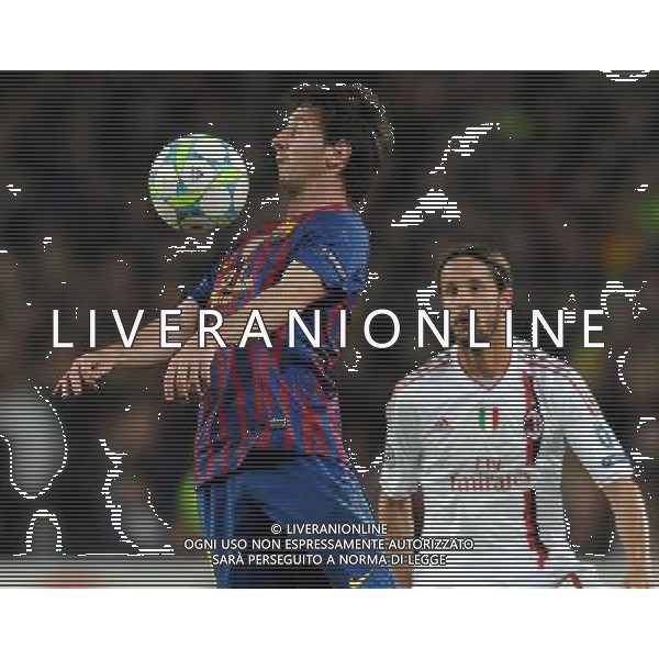 UEFA Champions League 2011/2012 Quarti di Finale Ritorno Barcellona (Spagna) - 03.04.2012 Barcellona-Milan Nella Foto:messi lionel /Ph.Vitez-Ag. Aldo Liverani