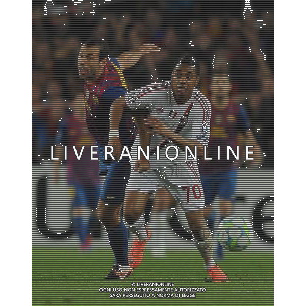 UEFA Champions League 2011/2012 Quarti di Finale Ritorno Barcellona (Spagna) - 03.04.2012 Barcellona-Milan Nella Foto:robinho e mascherano /Ph.Vitez-Ag. Aldo Liverani
