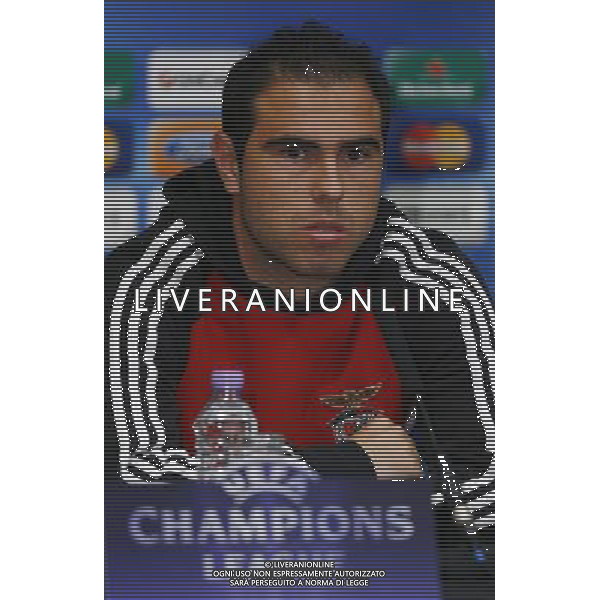Benfica\'s Bruno Cesar speaks to the media during a press conference at Stamford Bridge in west London, ahead of his side\'s Champion\'s League clash against Chelsea tomorrow night. Photo date: Tuesday April 3, 2012. Photo credit: Johnny Green ©PHOTOSHOT/ALDO LIVERANI SAS ITALY ONLY