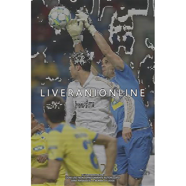 Real Madrid\'s Cristiano Ronaldo Urko Pardo and Apoel\'s during Champions League match on april 4th 2012. Photo: Cesar Cebolla / ALFAQUI /ALDO LIVERANI SAS - ITALY ONLY -