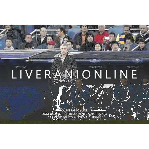Real Madrid\'s Jose Mourinho during Champions League match on april 4th 2012. Photo: Cesar Cebolla / ALFAQUI /ALDO LIVERANI SAS - ITALY ONLY -