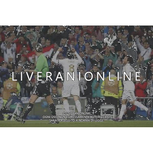 Real Madrid\'s Kaka goal during Champions League match on april 4th 2012. Photo: Cesar Cebolla / ALFAQUI /ALDO LIVERANI SAS - ITALY ONLY -