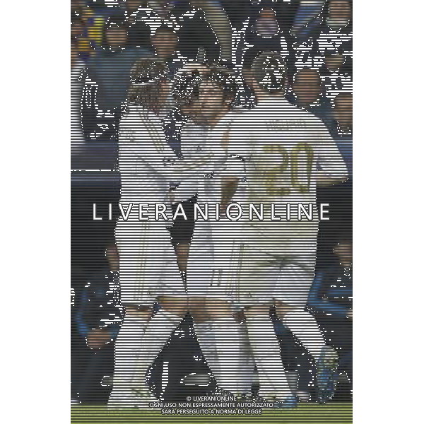 Real Madrid\'s Kaka goal during Champions League match on april 4th 2012. Photo: Cesar Cebolla / ALFAQUI /ALDO LIVERANI SAS - ITALY ONLY -