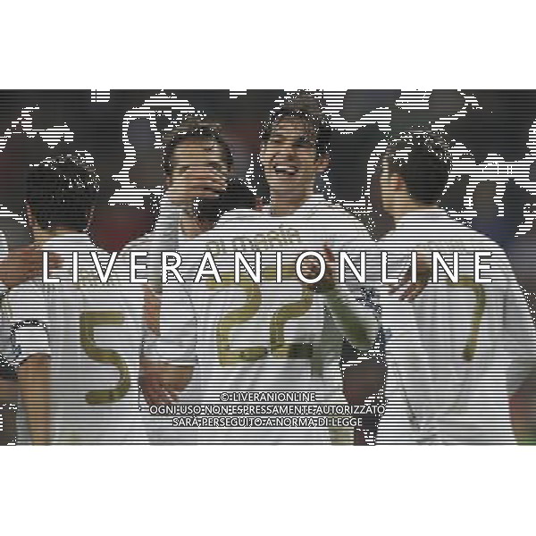 Real Madrid\'s Angel di Maria goal during Champions League match on april 4th 2012. Photo: Cesar Cebolla / ALFAQUI /ALDO LIVERANI SAS - ITALY ONLY -