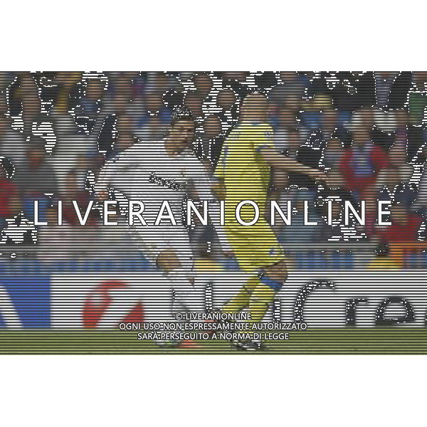 Real Madrid\'s Cristiano Ronaldo and Apoel\'s Paulo Jorge during Champions League match on april 4th 2012. Photo: Cesar Cebolla / ALFAQUI /ALDO LIVERANI SAS - ITALY ONLY -