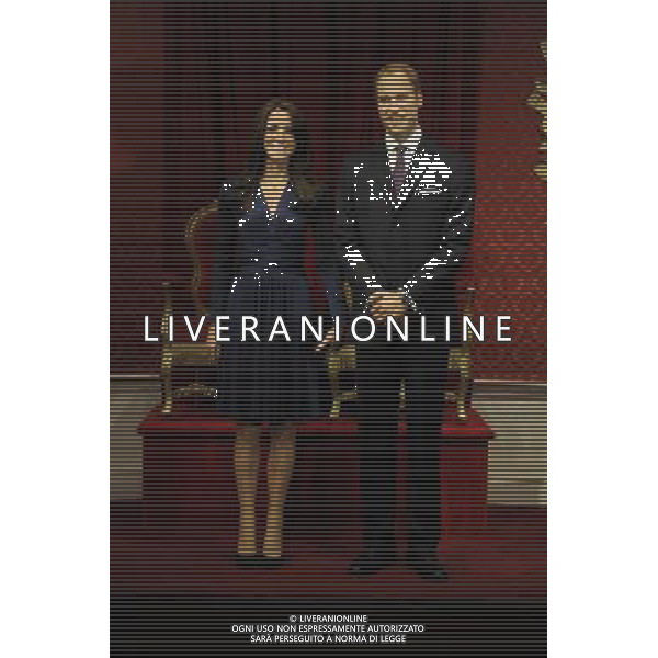The Duke and Duchess of Cambridge, today made their debut at Madame Tussauds in London when their wax figures were revealed. ©photoshot/AGENZIA ALDO LIVERANI SAS - ITALY ONLY - REALI INGLESI: Le statue di cera del Principe William e Kate Middleton duca e duchessa di Cambridge, al Madame Tussauds a Londra