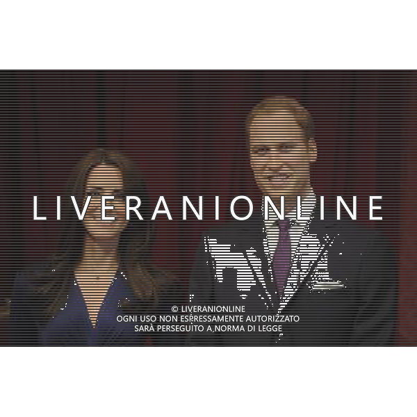 The Duke and Duchess of Cambridge, today made their debut at Madame Tussauds in London when their wax figures were revealed. ©photoshot/AGENZIA ALDO LIVERANI SAS - ITALY ONLY - REALI INGLESI: Le statue di cera del Principe William e Kate Middleton duca e duchessa di Cambridge, al Madame Tussauds a Londra