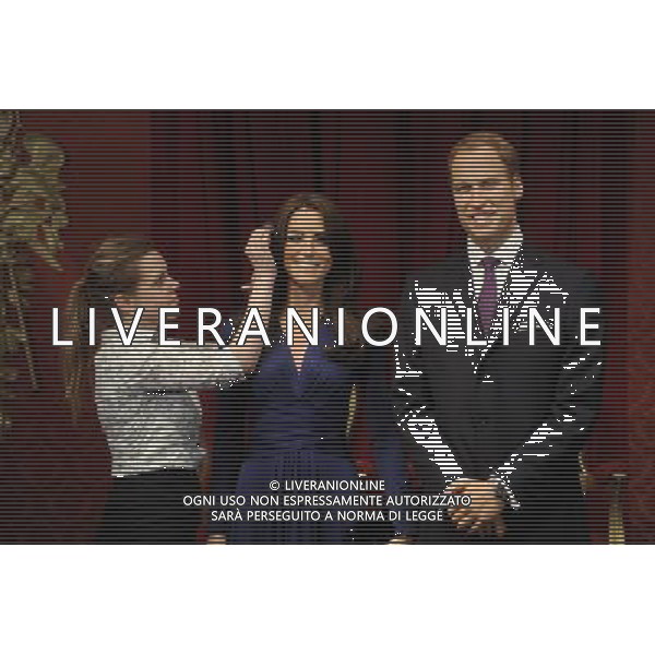 The Duke and Duchess of Cambridge, today made their debut at Madame Tussauds in London when their wax figures were revealed. ©photoshot/AGENZIA ALDO LIVERANI SAS - ITALY ONLY - REALI INGLESI: Le statue di cera del Principe William e Kate Middleton duca e duchessa di Cambridge, al Madame Tussauds a Londra