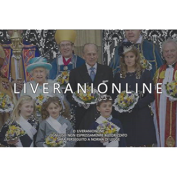 Her Majesty The Queen, accompanied by His Royal Highness The Duke of Edinburgh and Her Royal Highness Princess Beatrice of York attended the Royal Maundy Service at York Minster on Thursday the 5th April, 2012. ©PHOTOSHOT/AG ALDOLIVERANI SAS - ITALY ONLY -