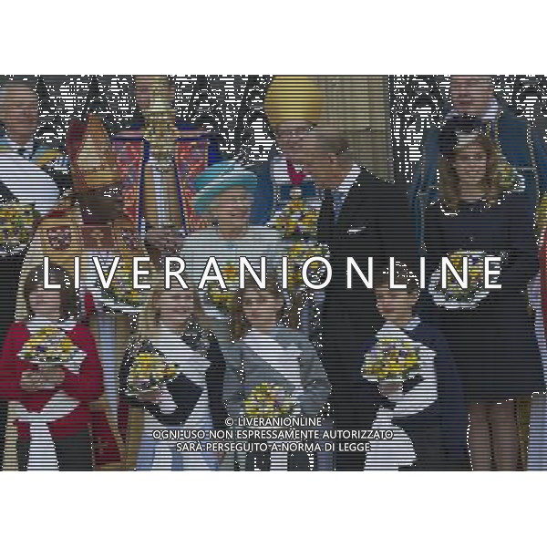 Her Majesty The Queen, accompanied by His Royal Highness The Duke of Edinburgh and Her Royal Highness Princess Beatrice of York attended the Royal Maundy Service at York Minster on Thursday the 5th April, 2012. ©PHOTOSHOT/AG ALDOLIVERANI SAS - ITALY ONLY -