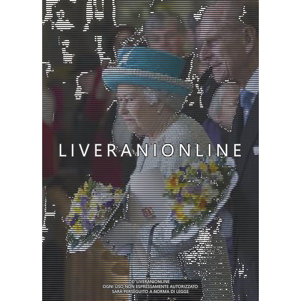 Her Majesty The Queen, accompanied by His Royal Highness The Duke of Edinburgh and Her Royal Highness Princess Beatrice of York attended the Royal Maundy Service at York Minster on Thursday the 5th April, 2012. ©PHOTOSHOT/AG ALDOLIVERANI SAS - ITALY ONLY -