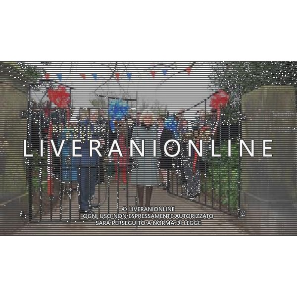 The Duchess of Cornwall officially opens the Diamond Jubilee Gates in Reynolds Park , Liverpool during her visit to the city. ©PHOTOSHOT/AG ALDOLIVERANI SAS - ITALY ONLY -