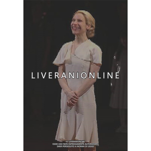 Elena Roger during the Broadway Opening Night Performance Curtain Call for \'EVITA\' at the Marquis Theatre in New York City on 4/5/2012 ©photoshotI/Agenzia Aldo Liverani Sas - ITALY ONLY - Il Musical \'Evita\' spettacolo teatrale in scena al Marquis Theatre di New York