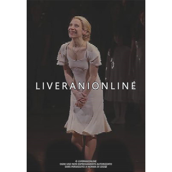 Elena Roger during the Broadway Opening Night Performance Curtain Call for \'EVITA\' at the Marquis Theatre in New York City on 4/5/2012 ©photoshotI/Agenzia Aldo Liverani Sas - ITALY ONLY - Il Musical \'Evita\' spettacolo teatrale in scena al Marquis Theatre di New York