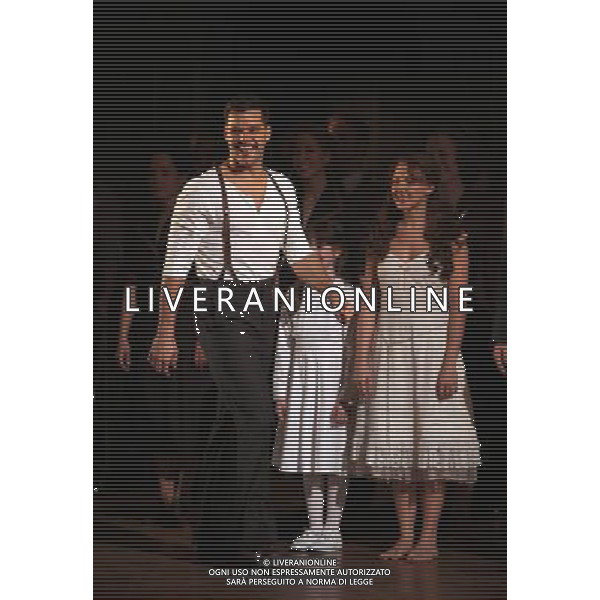 Ricky Martin during the Broadway Opening Night Performance Curtain Call for \'EVITA\' at the Marquis Theatre in New York City on 4/5/2012 ©photoshotI/Agenzia Aldo Liverani Sas - ITALY ONLY - Il Musical \'Evita\' spettacolo teatrale in scena al Marquis Theatre di New York